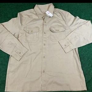 American Eagle Outfitters Tan Men's Shirt